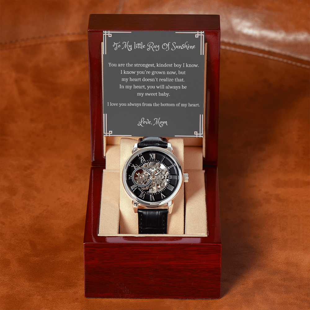 A Gift For My Son, Birthday For Son, Gift For Teen Son, Watch For Son, Wedding Gift For Son, Watch For Men - SFM01OW