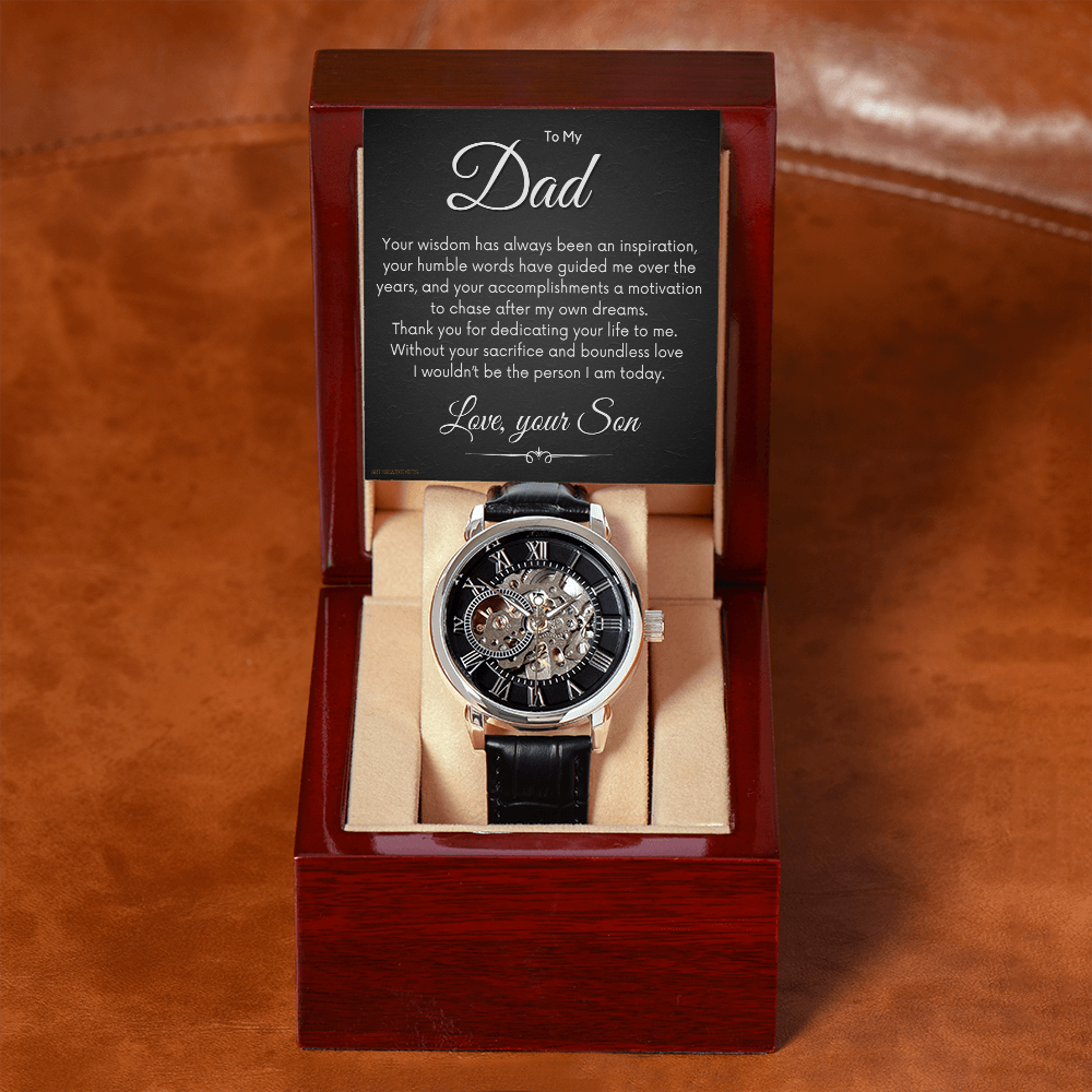 Dad Gift from Son, Open Watch Gift for Father's Day DADFS01A