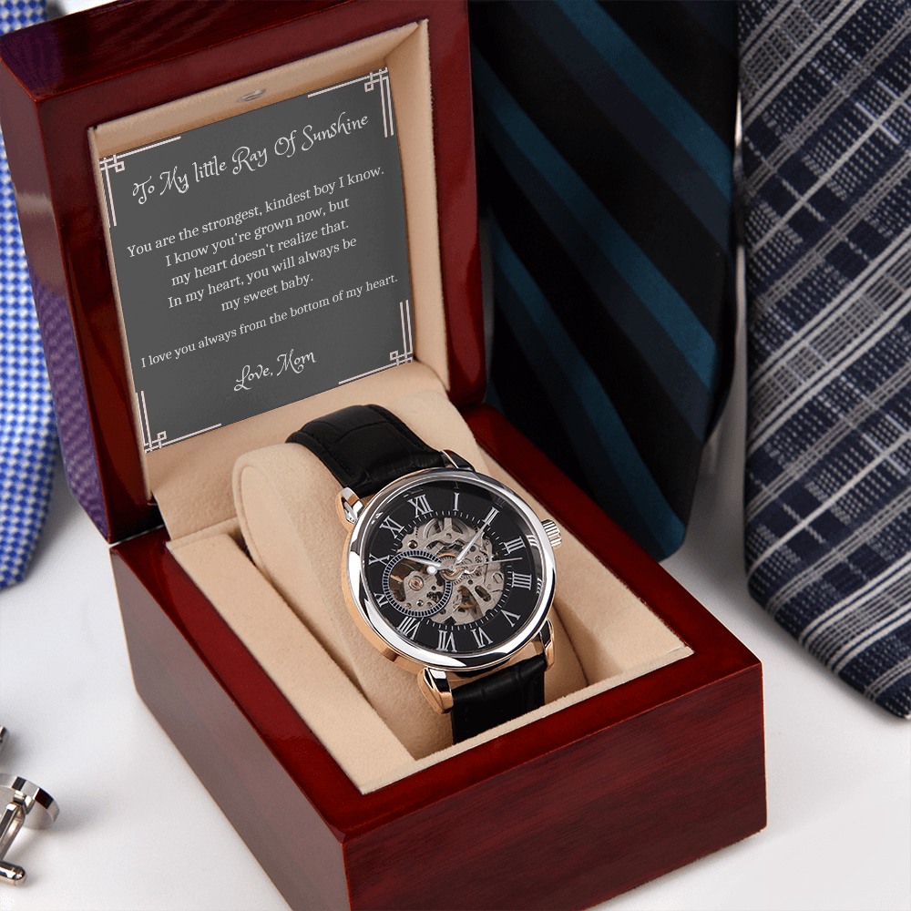 A Gift For My Son, Birthday For Son, Gift For Teen Son, Watch For Son, Wedding Gift For Son, Watch For Men - SFM01OW