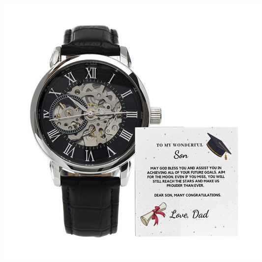 Son Graduation Day, College Graduation, Graduation Gift High School Boy, Graduation Gifts 2022, Watch For Men - SFD01A