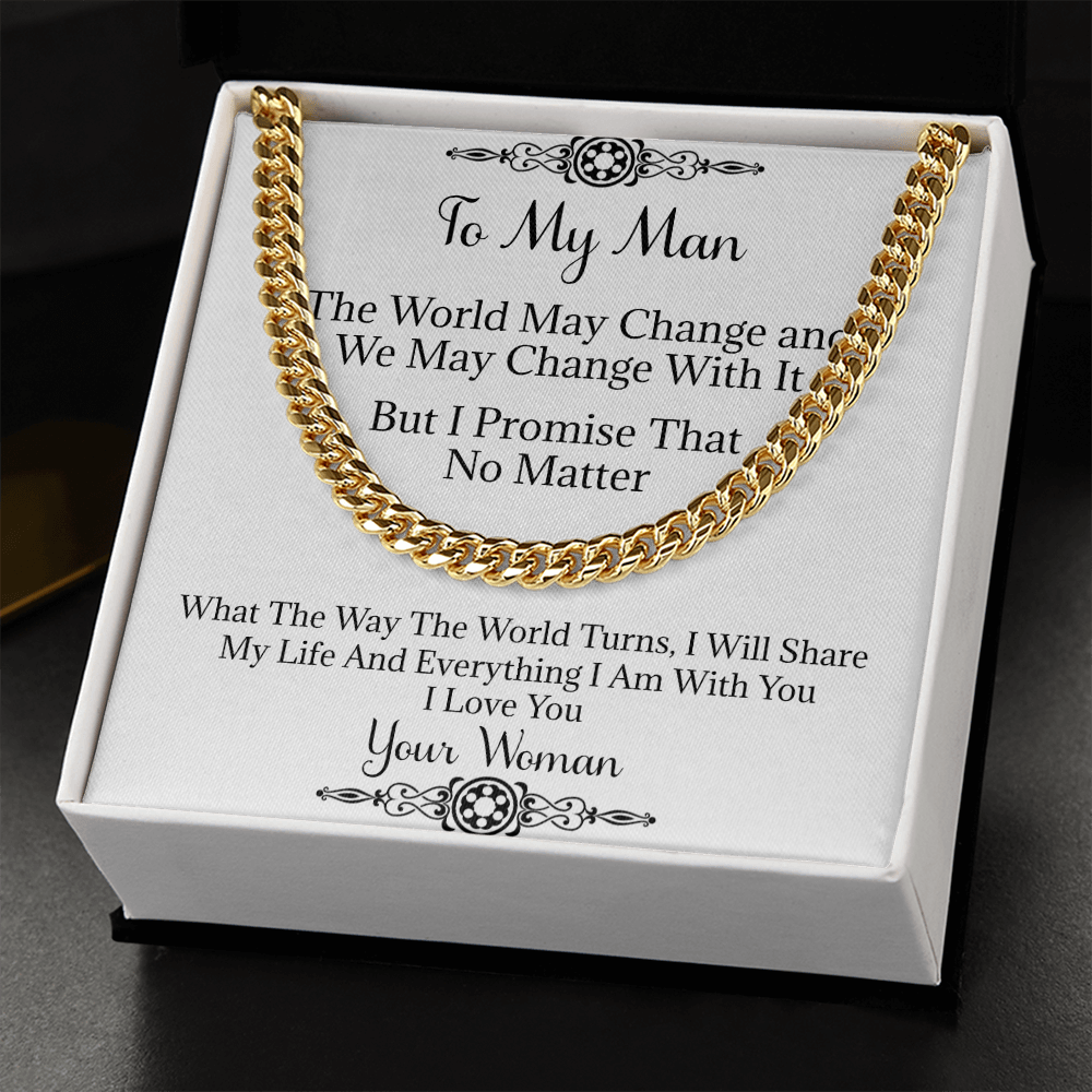 Boyfriend Necklace, Husband Necklace, Husband Birthday Gift From Wife, Birthday Gift For Boyfriend - MFW06CN