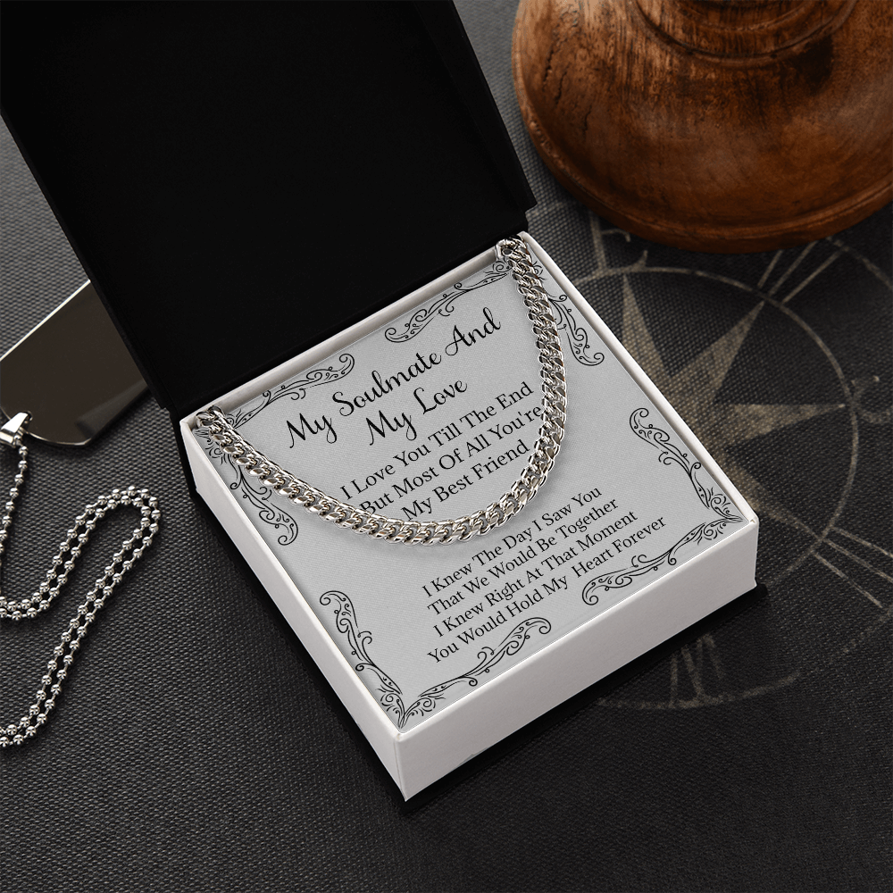 To My Soulmate, Gifts For Boyfriend, Soulmate Gift For Him, Gift For Boyfriend Husband Birthday - SFS04CN