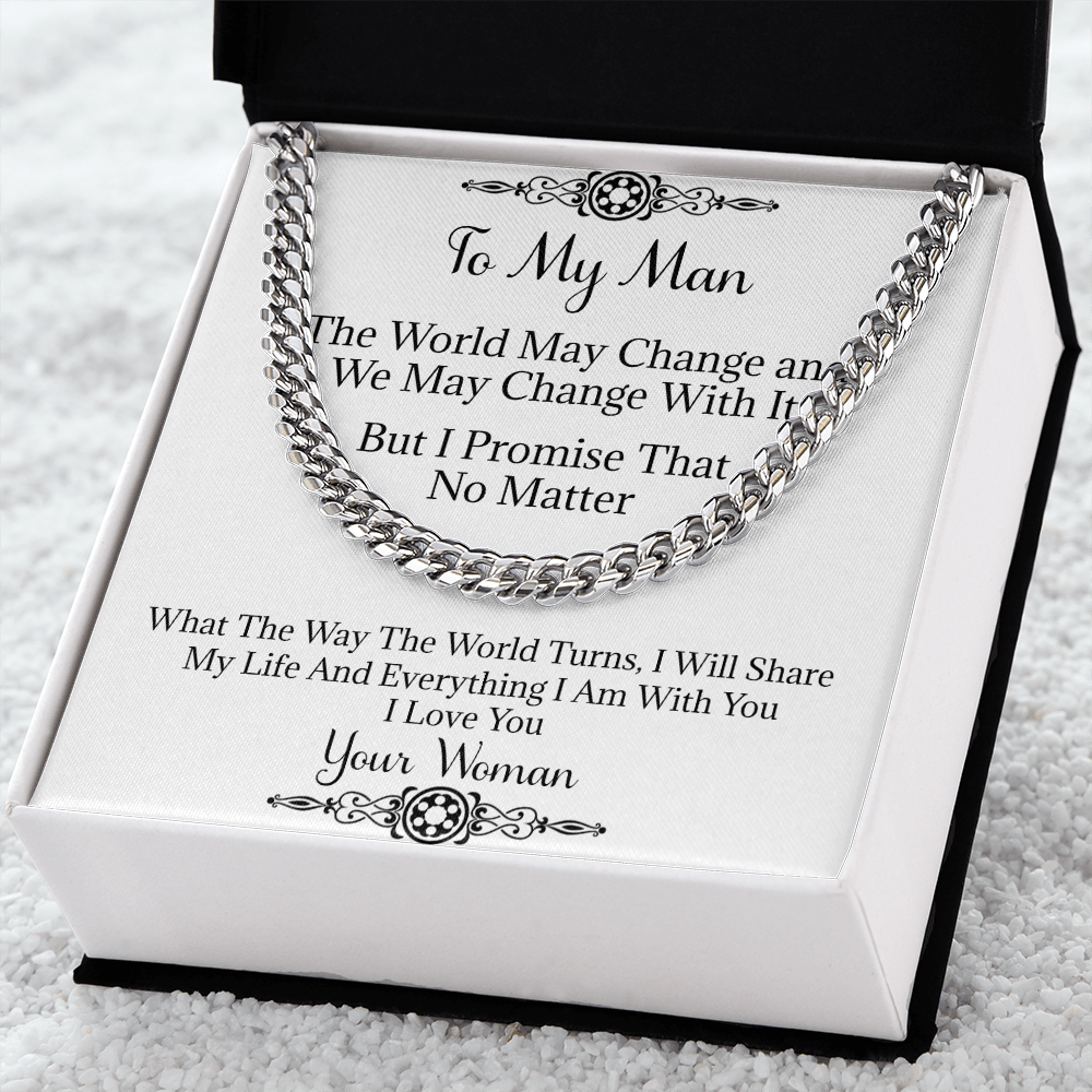 Boyfriend Necklace, Husband Necklace, Husband Birthday Gift From Wife, Birthday Gift For Boyfriend - MFW06CN