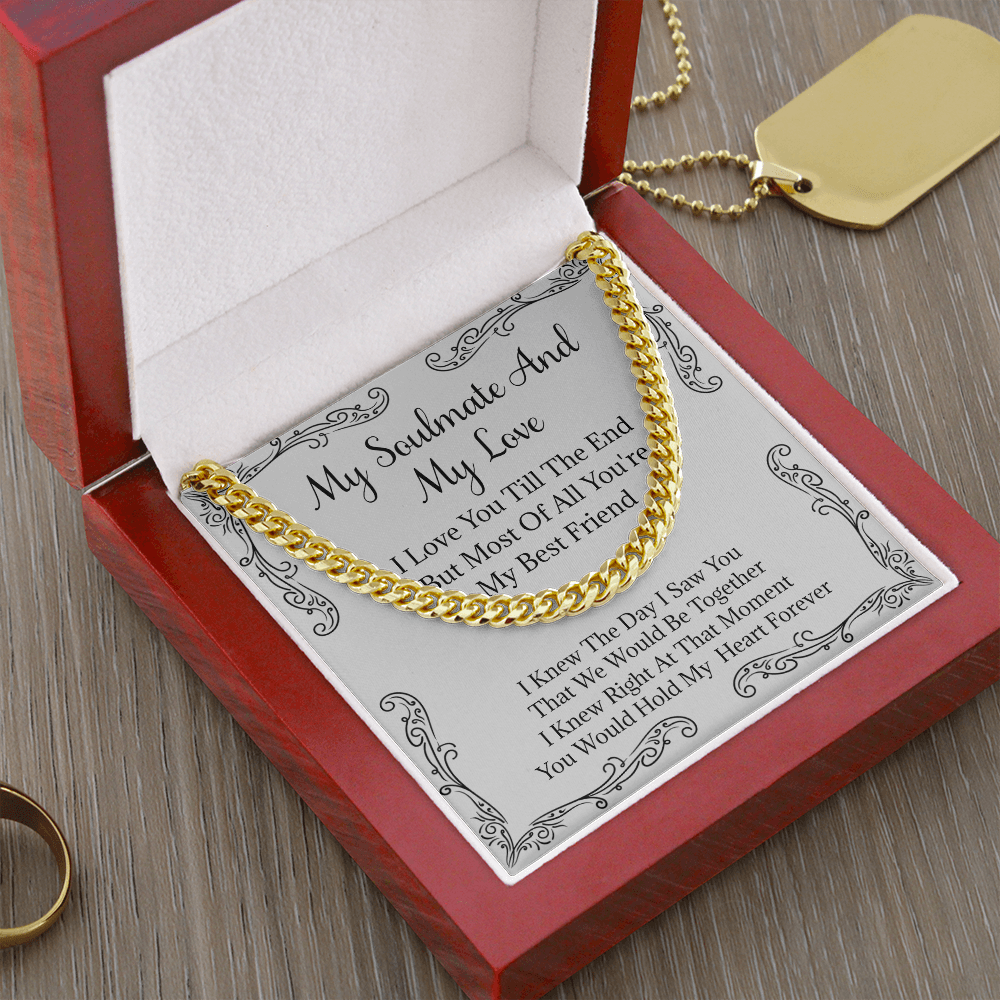 To My Soulmate, Gifts For Boyfriend, Soulmate Gift For Him, Gift For Boyfriend Husband Birthday - SFS04CN