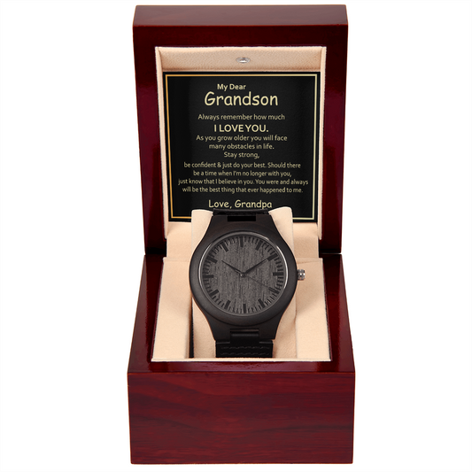 Grandson Wedding Day Gifts, Grandson Keepsake, Christmas Gift for Grandson, Grandson Birthday Gifts-GRNDSPAWW