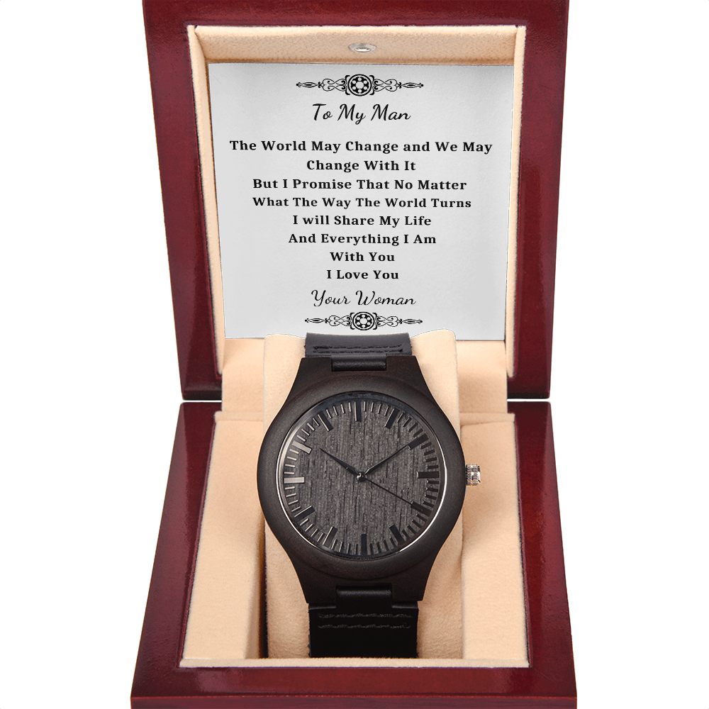 Wooden Watches, Gift For Boyfriend, Husband Gift Watch, Watch For Men - MFW06WW