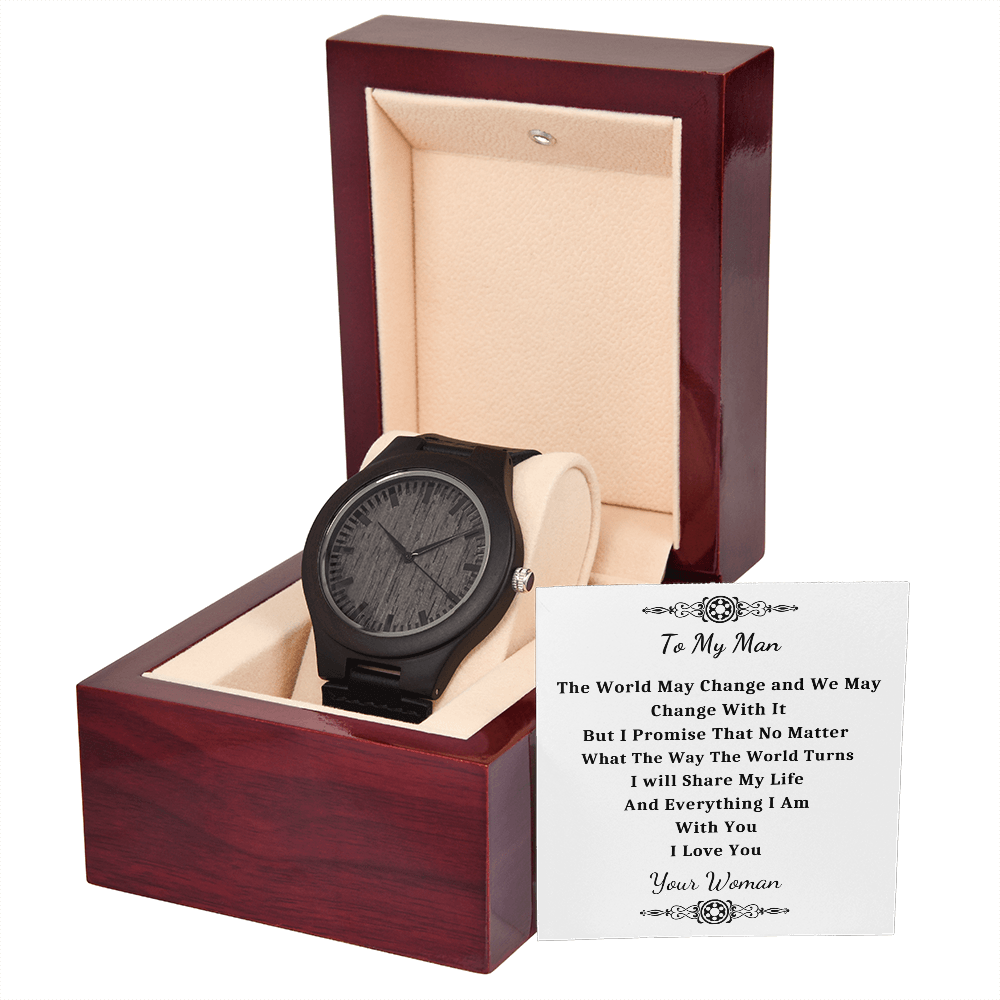 Wooden Watches, Gift For Boyfriend, Husband Gift Watch, Watch For Men - MFW06WW