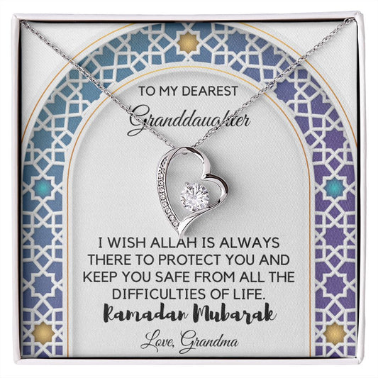 Necklace for Granddaughter, Jewelry For Ramadan For Women, Ramadan Gift Jewelry, Jewelry For Ramadan, Ramadan Mubarak, Ramadan Gifts - GFGR01