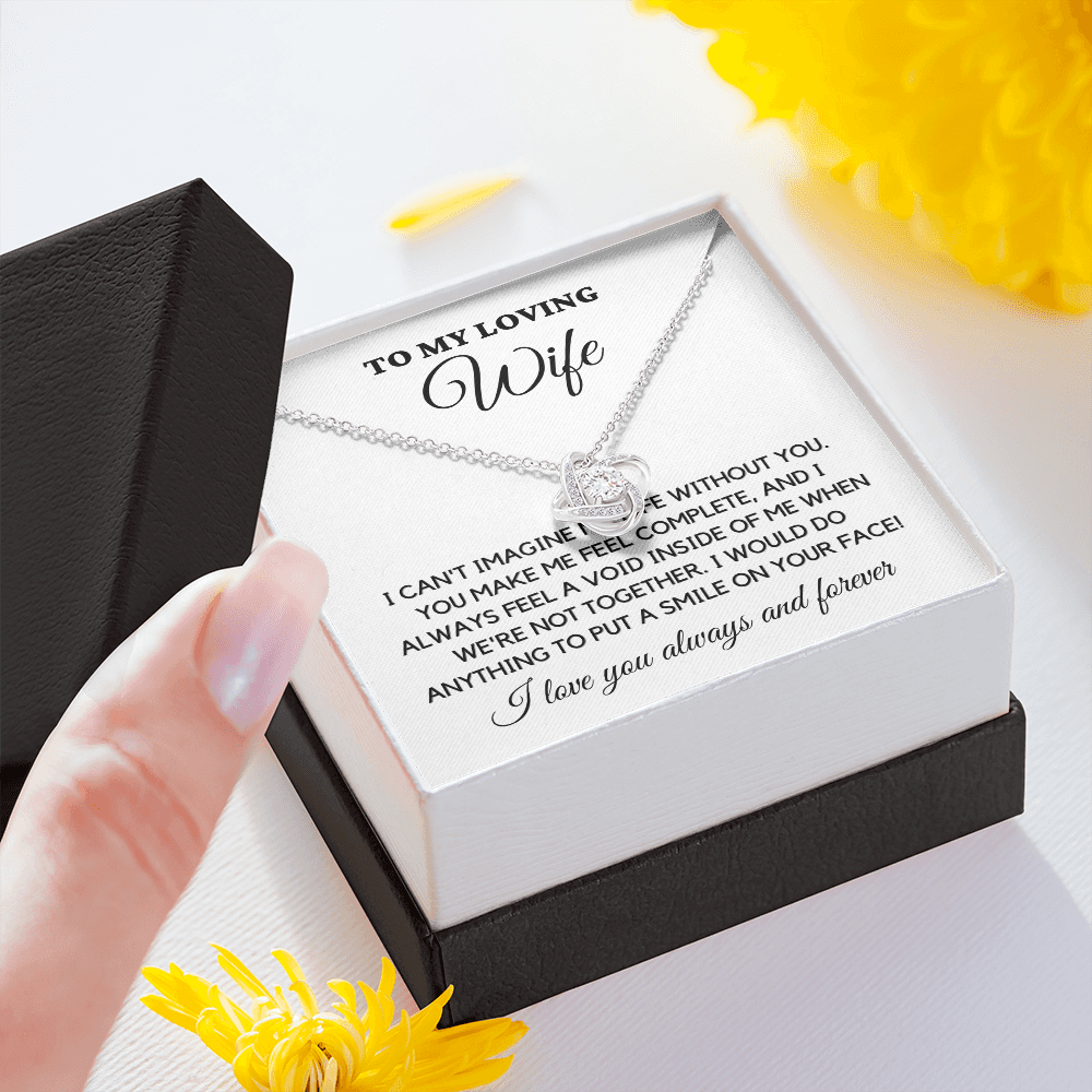 To My Loving Wife - A Smile on Your Face - Necklace wfh-18