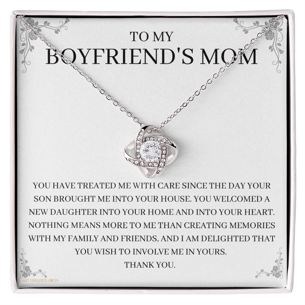 To My Boyfriend's Mom, Boyfriend's Mom Gift, To My Boyfriends Mom Gift, Meaningful Gift, Boyfriends Mom Necklace keBFM01E