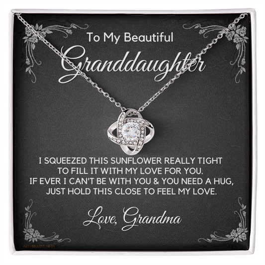 Granddaughter Gifts from Grandma, Gift for Graduation, Birthday, Mother's Day, Anniversary, 14K Necklace, lkeGDFGM25