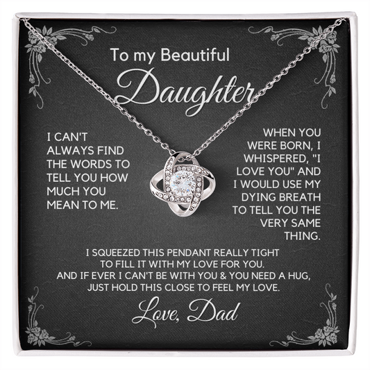 Daughter Gift from Dad, Daughter Graduation Gift, Father Daughter Gift, College Grad Gift, Graduation Present, 14K Necklace, keDFD02