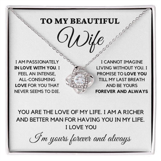 To My Wife - Passionately In Love - Necklace wfh-12