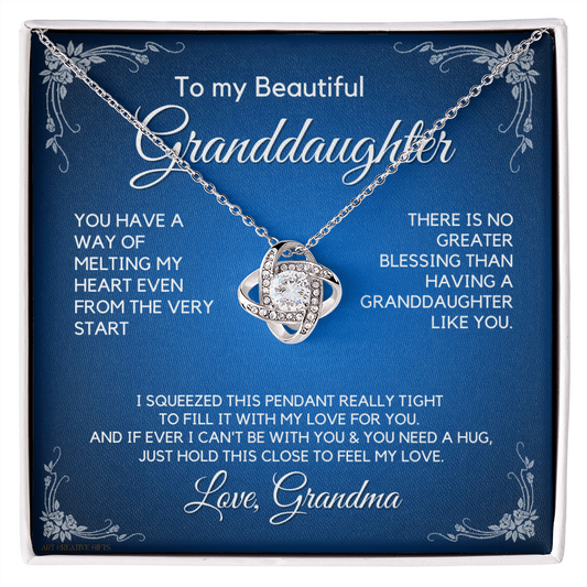 Granddaughter Gift from Grandma, Gift for Graduation, Birthday, Mother's Day, 14K Necklace, lkaGDFGM23