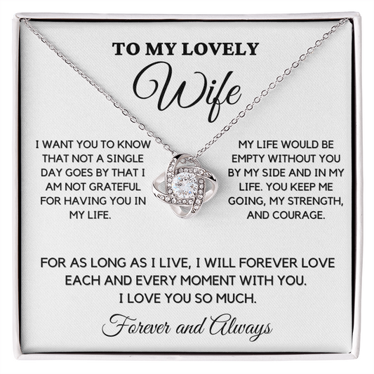To My Lovely Wife - Forever Love - Necklace wfh-15a