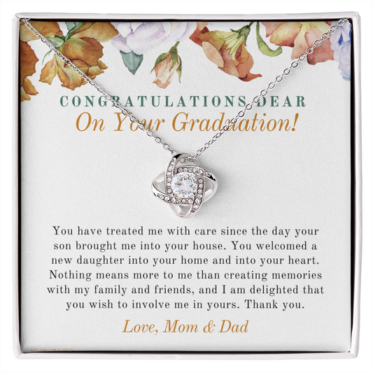 Daughter Gift from Dad, Daughter Graduation Gift, Father Daughter Gift, College Grad Gift, Graduation Present, 14K Necklace, DG01F