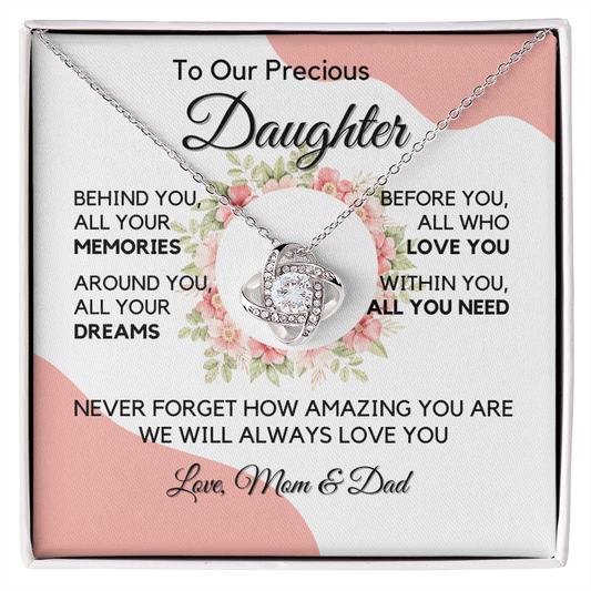 Daughter Gift from Dad & Mom, Daughter Graduation Gift, Father Daughter Gift, College Grad Gift, Graduation Present, 14K Necklace aDFD05C