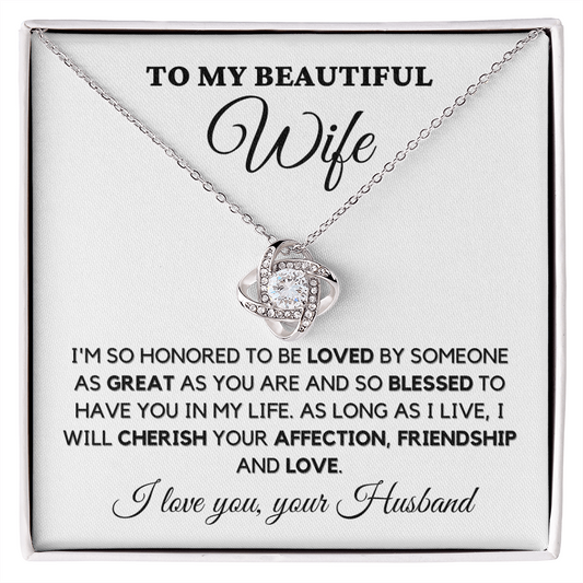 Wife from Husband - Love and Friendship Necklace -wfh-17b