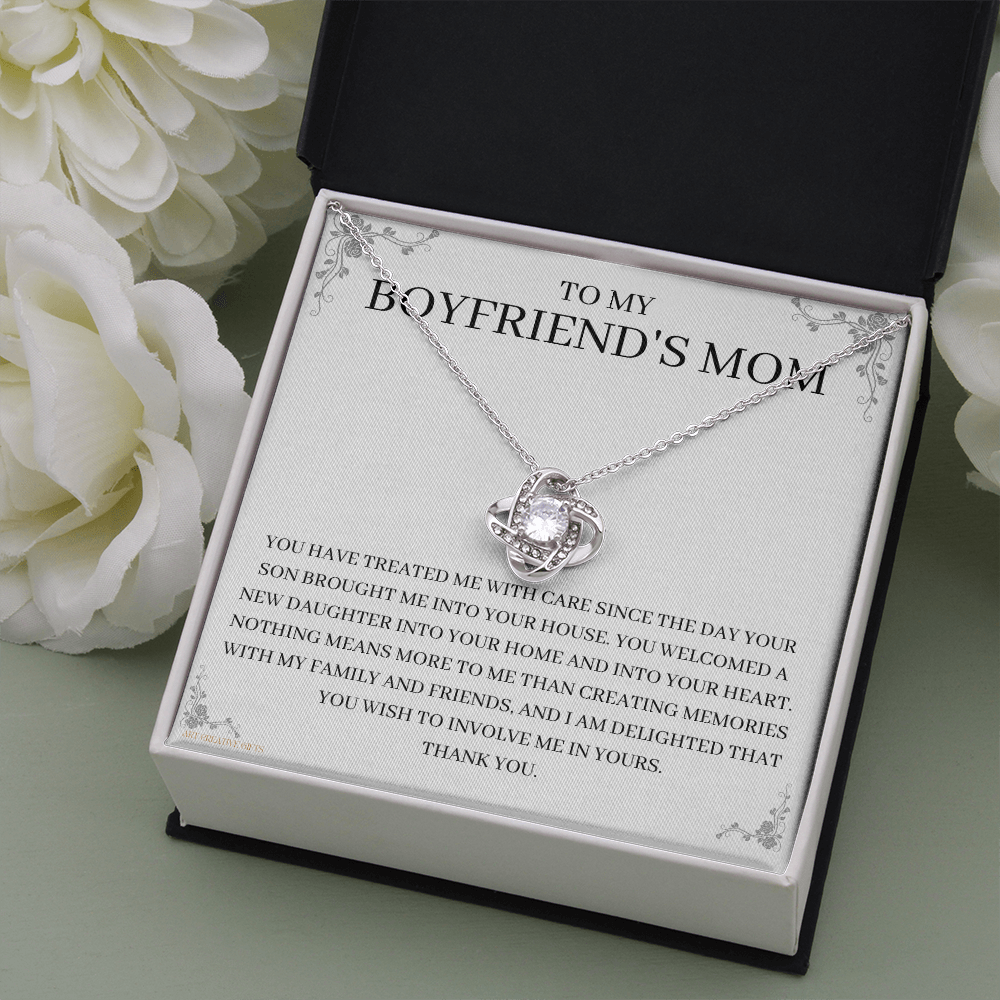 To My Boyfriend's Mom, Boyfriend's Mom Gift, To My Boyfriends Mom Gift, Meaningful Gift, Boyfriends Mom Necklace keBFM01E