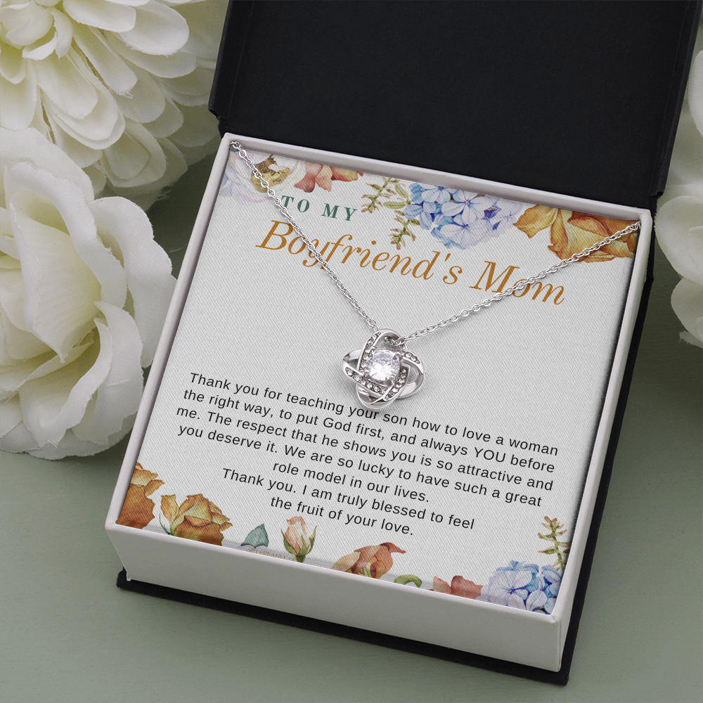 To My Boyfriend's Mom, Boyfriend's Mom Gift, To My Boyfriends Mom Gift, Meaningful Gift, Boyfriends Mom Necklace keBFM01C