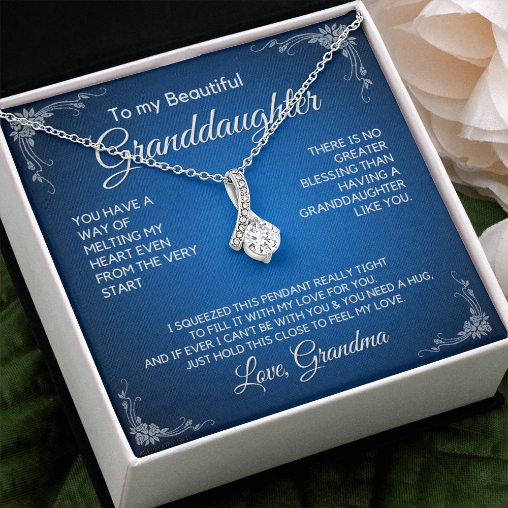 Granddaughter Gift from Grandma, Gift for Graduation, Birthday, Mother's Day, 14K Necklace, abaGDFGM23