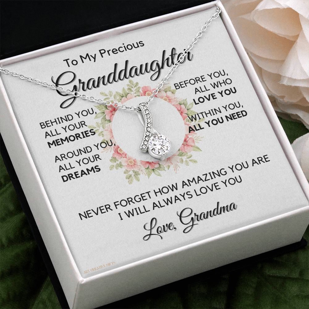 Granddaughter Gift from Grandma, Gift for Graduation, Birthday, Mother's Day, 14K Necklace, abaGDFGM33