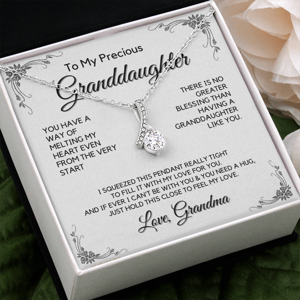 Granddaughter Gift from Grandma, Gift for Graduation, Birthday, Mother's Day, 14K Necklace, abaGDFGM21