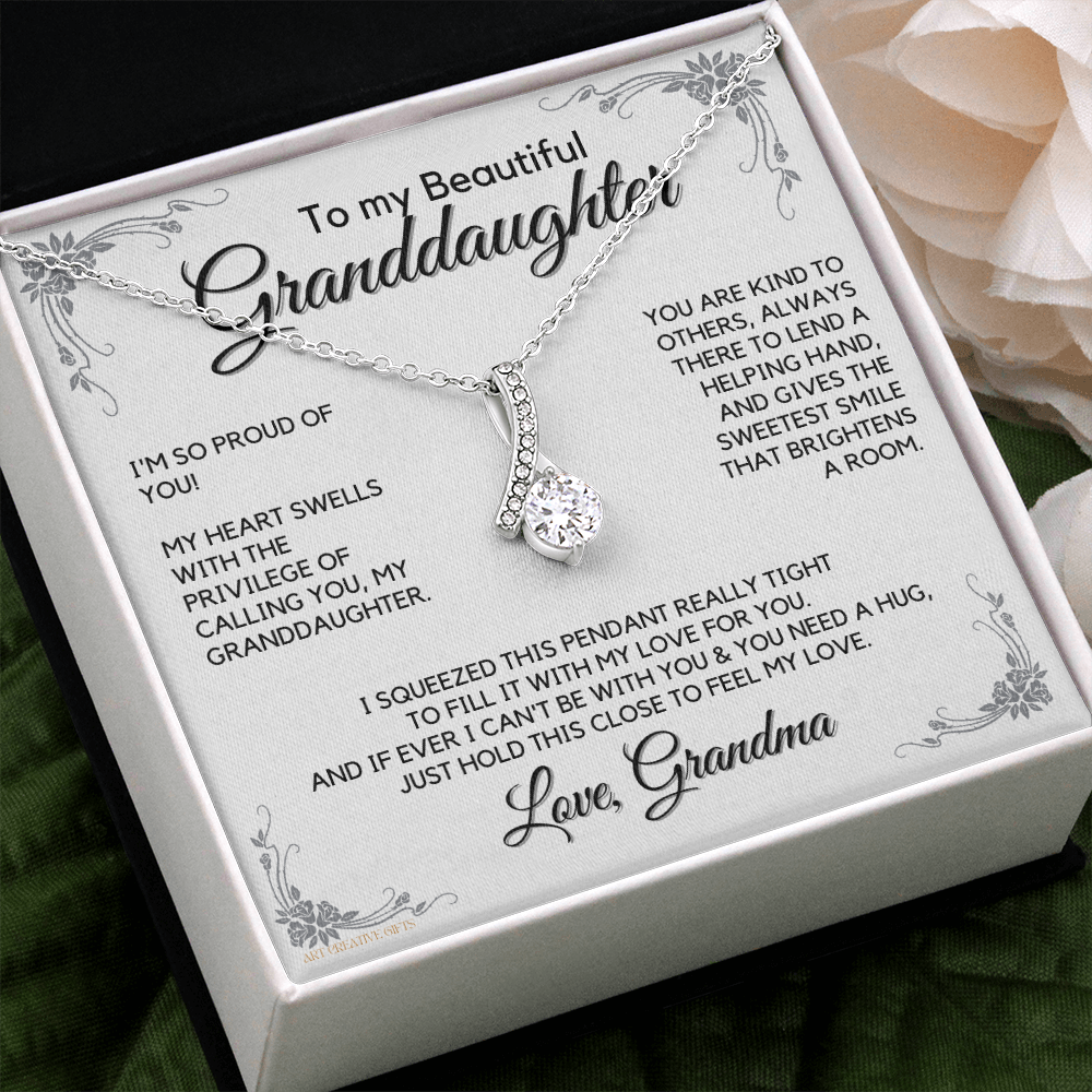 Granddaughter Gift from Grandma, Gift for Graduation, Birthday, Mother's Day, 14K Necklace, abaGDFGM27