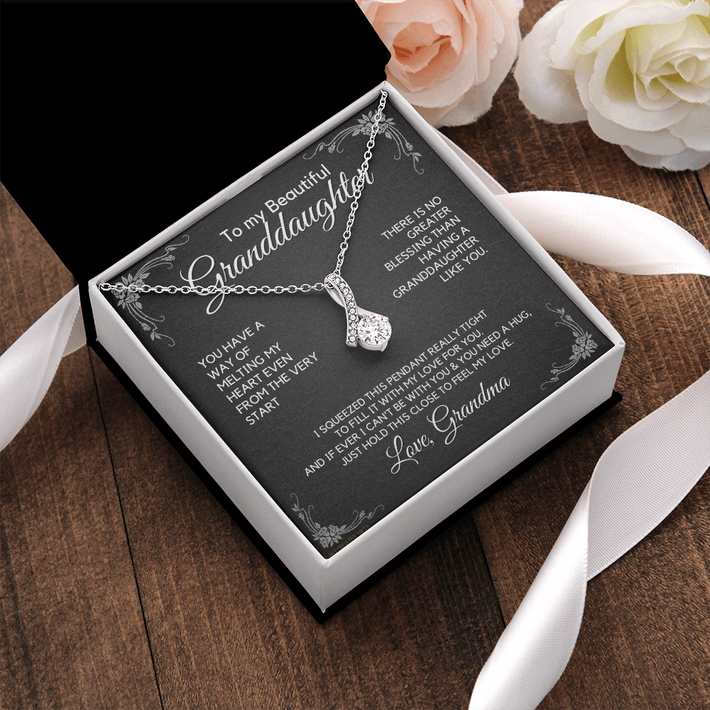 Granddaughter Gift from Grandma, Gift for Graduation, Birthday, Mother's Day, 14K Necklace, abaGDFGM22