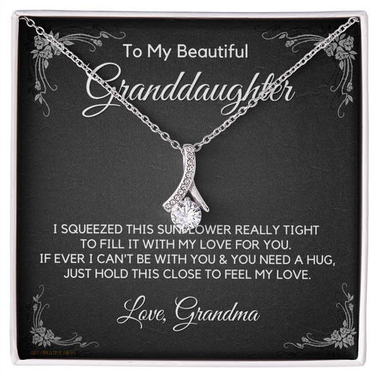 Granddaughter Gift from Grandma, Gift for Graduation, Birthday, Mother's Day, 14K Necklace, abaGDFGM25