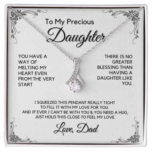 Daughter Gift from Dad, College High School Graduation, Daughter Birthday Jewelry Gift From Dad, aeDFD01