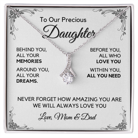 Daughter Gift from Dad, College High School Graduation, Daughter Birthday Jewelry Gift From Dad, aeDFD05A