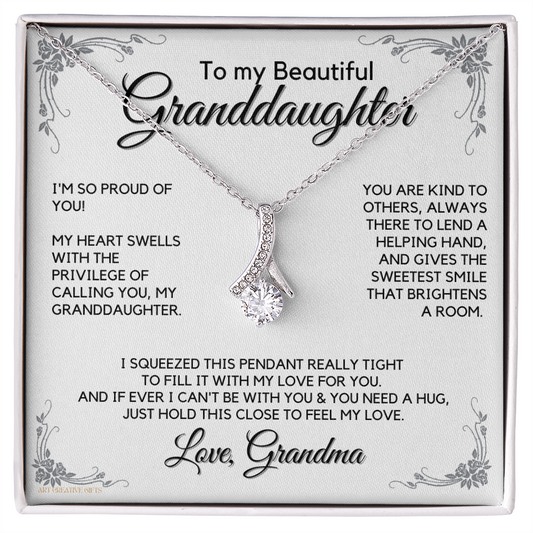Granddaughter Gift from Grandma, Gift for Graduation, Birthday, Mother's Day, 14K Necklace, abaGDFGM27
