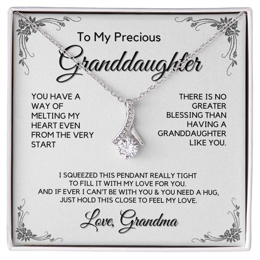 Granddaughter Gift from Grandma, Gift for Graduation, Birthday, Mother's Day, 14K Necklace, abaGDFGM21