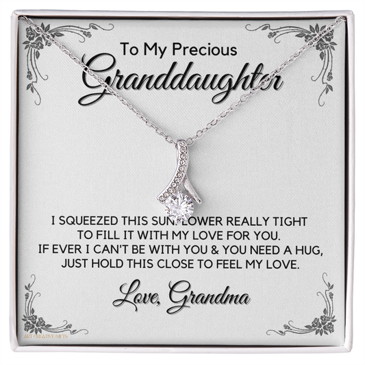 Granddaughter Gift from Grandma, Gift for Graduation, Birthday, Mother's Day, 14K Necklace, abaGDFGM24