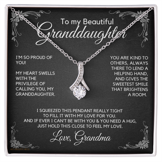 Granddaughter Gift from Grandma, Gift for Graduation, Birthday, Mother's Day, 14K Necklace, abaGDFGM28