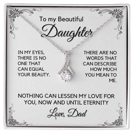 Daughter Gift from Dad, Daughter Graduation Gift, Father Daughter Gift, College Grad Gift, Graduation Present, 14K Necklace, aeDFD03A