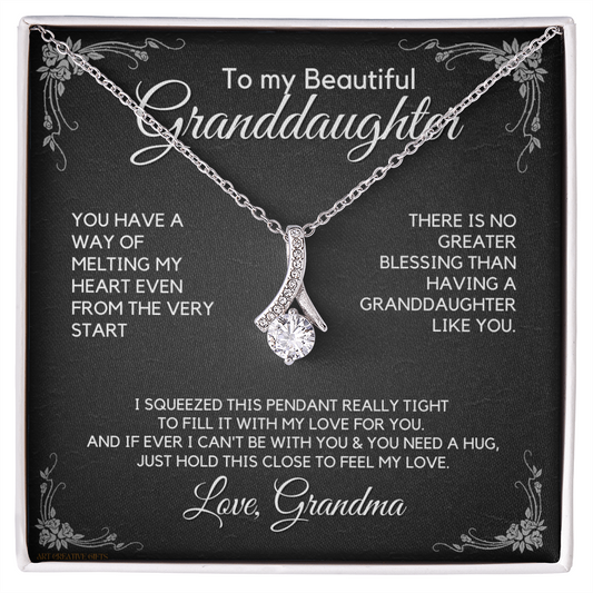 Granddaughter Gift from Grandma, Gift for Graduation, Birthday, Mother's Day, 14K Necklace, abaGDFGM22