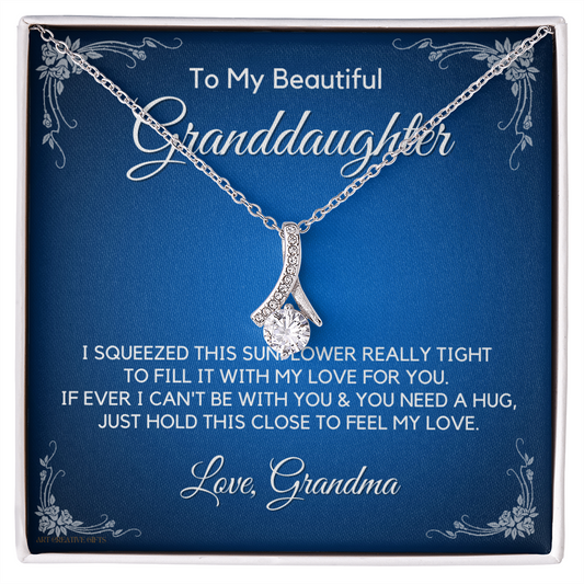 Granddaughter Gift from Grandma, Gift for Graduation, Birthday, Mother's Day, 14K Necklace, abaGDFGM26