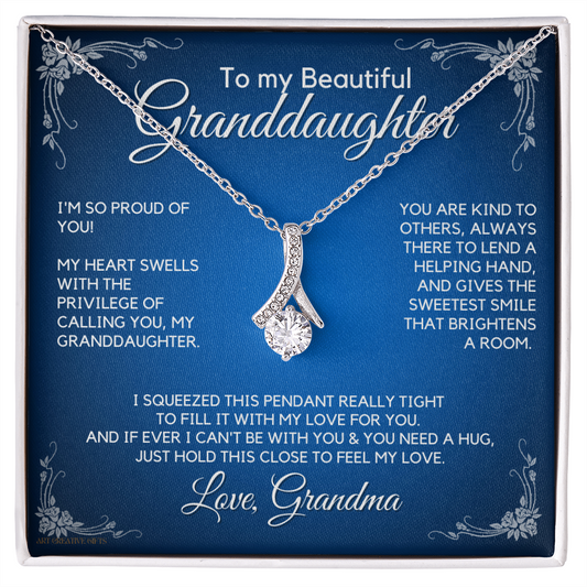 Granddaughter Gift from Grandma, Gift for Graduation, Birthday, Mother's Day, 14K Necklace, abaGDFGM29