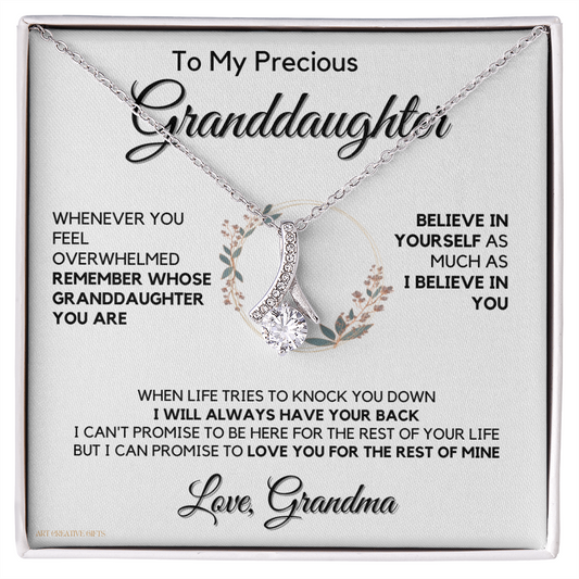 Granddaughter Gift from Grandma, Gift for Graduation, Birthday, Mother's Day, 14K Necklace, abaGDFGM32