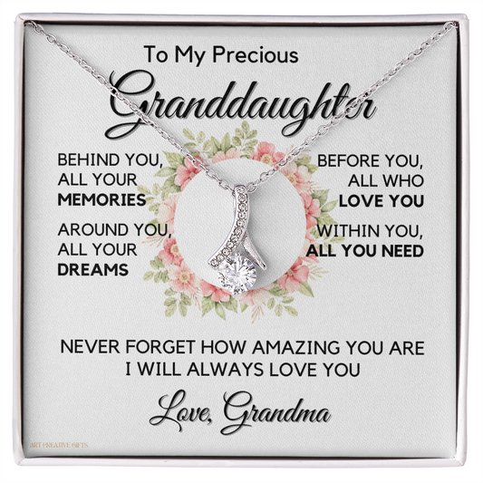 Granddaughter Gift from Grandma, Gift for Graduation, Birthday, Mother's Day, 14K Necklace, abaGDFGM33