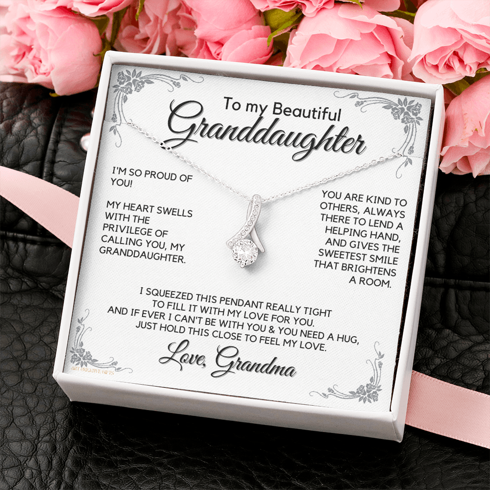 Granddaughter Gift from Grandma, Gift for Graduation, Birthday, Mother's Day, 14K Necklace, abaGDFGM27