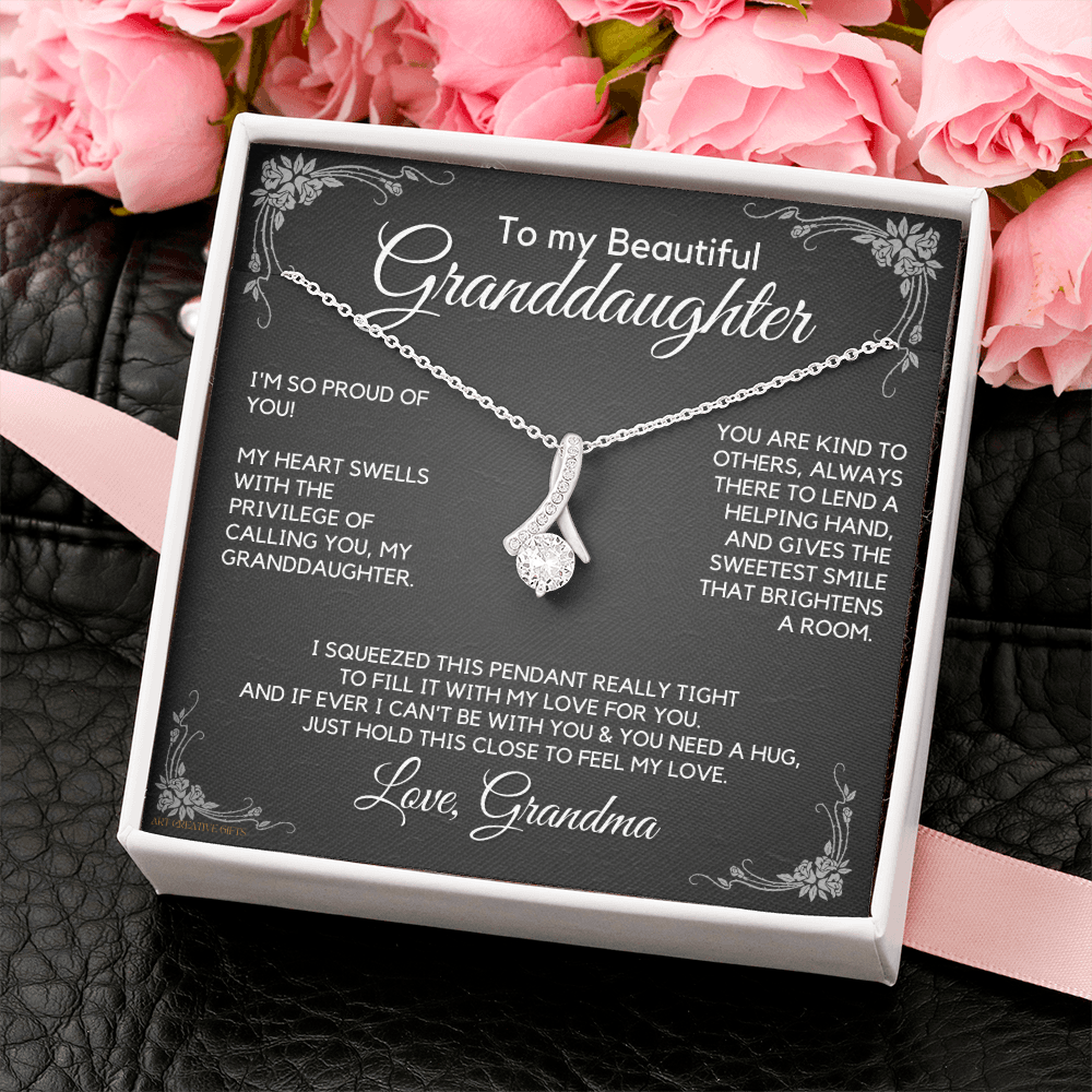 Granddaughter Gift from Grandma, Gift for Graduation, Birthday, Mother's Day, 14K Necklace, abaGDFGM28