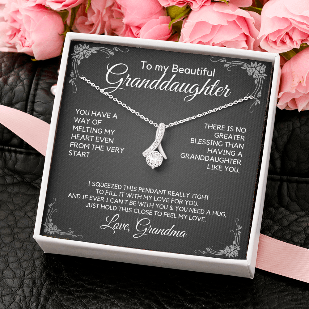 Granddaughter Gift from Grandma, Gift for Graduation, Birthday, Mother's Day, 14K Necklace, abaGDFGM22