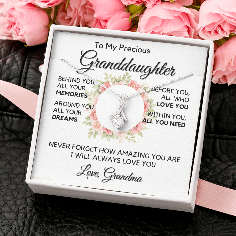 Granddaughter Gift from Grandma, Gift for Graduation, Birthday, Mother's Day, 14K Necklace, abaGDFGM33