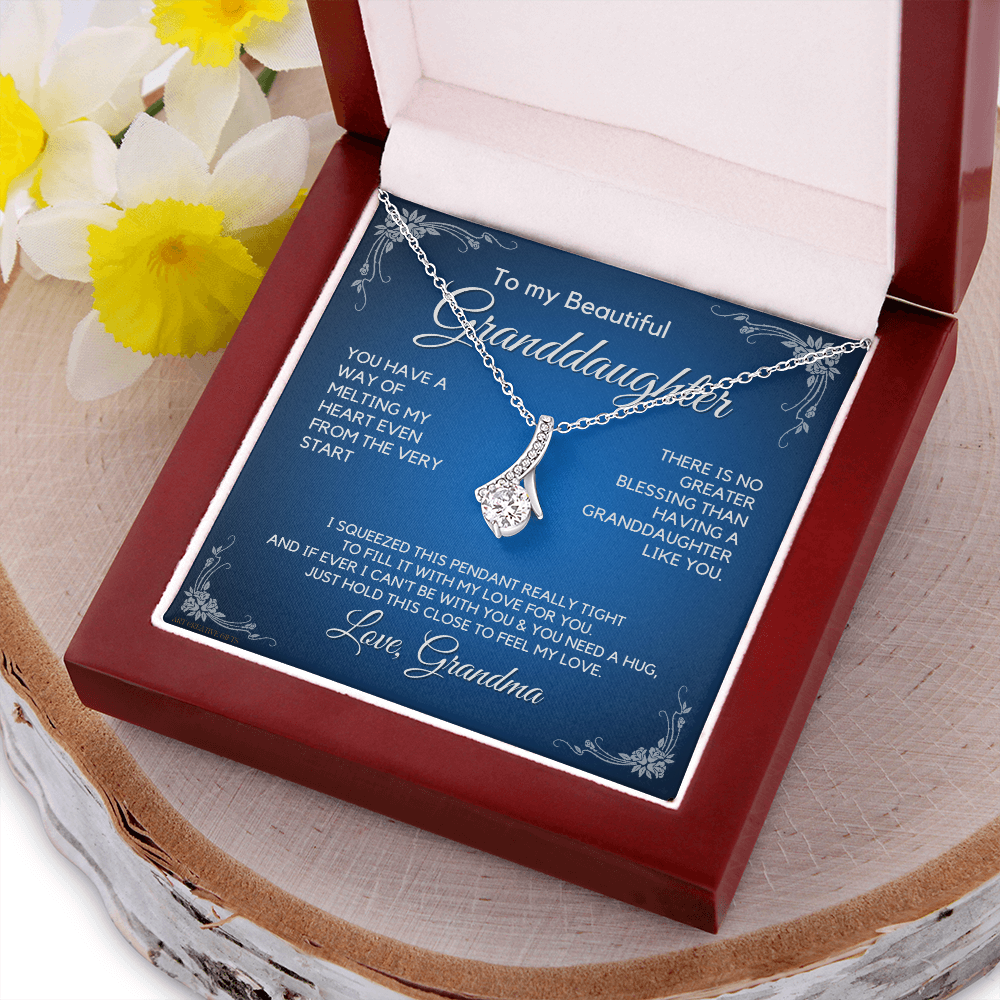 Granddaughter Gift from Grandma, Gift for Graduation, Birthday, Mother's Day, 14K Necklace, abaGDFGM23