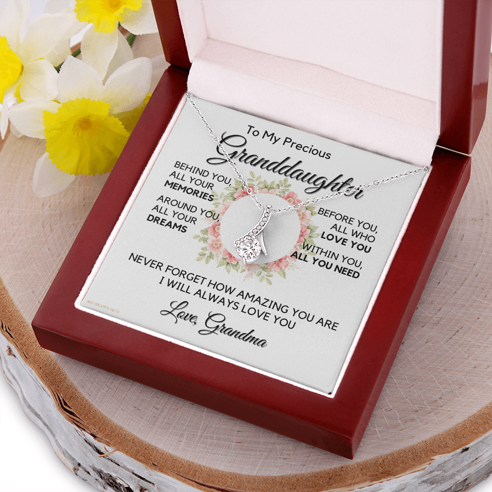 Granddaughter Gift from Grandma, Gift for Graduation, Birthday, Mother's Day, 14K Necklace, abaGDFGM33