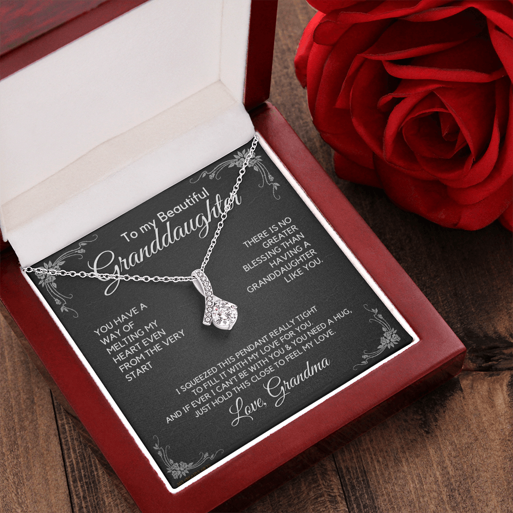 Granddaughter Gift from Grandma, Gift for Graduation, Birthday, Mother's Day, 14K Necklace, abaGDFGM22