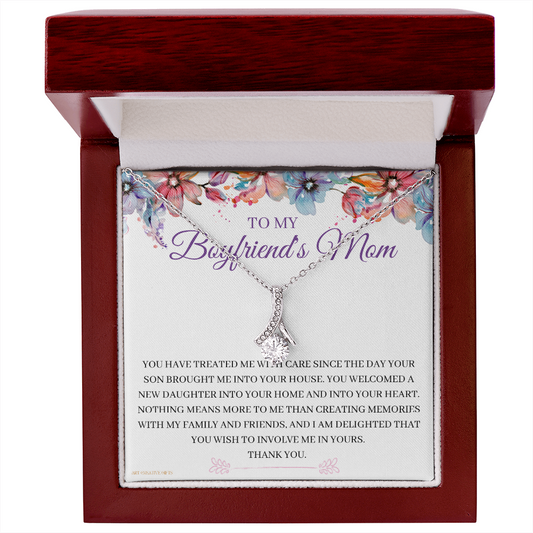 Gift for Boyfriend's Mom, Boyfriend's Mom Gift, To My Boyfriends Mom Gift, Meaningful Gift, Boyfriends Mom Necklace aeBFM01D